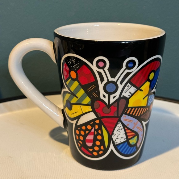 Romero BRITTO Colorful Butterfly Pop Art MUG 2009 - Picture 3 of 7